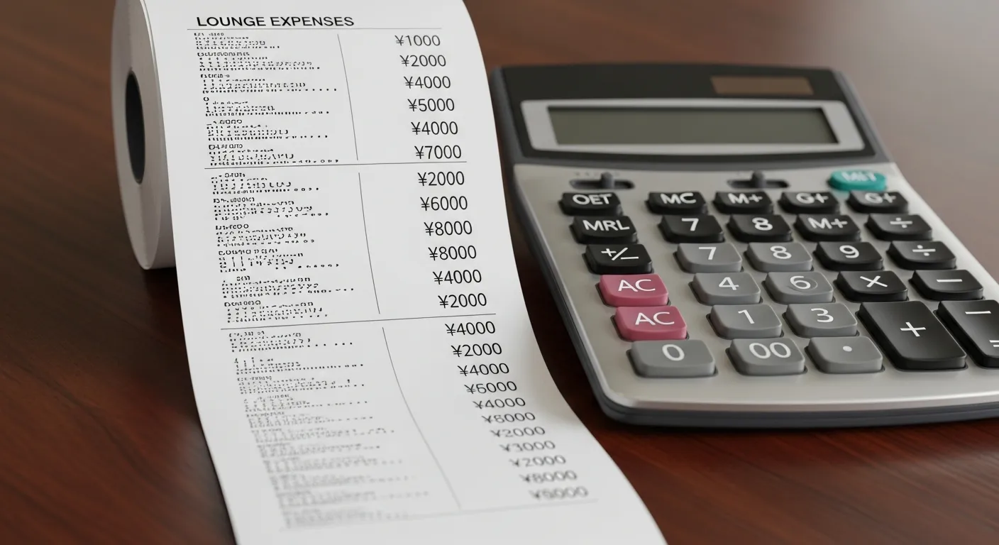 【独自】西麻布ラウンジ実際の支払い総額シミュレーションのイメージ