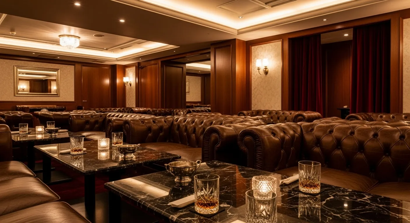 六本木の高級ラウンジの洗練された店内