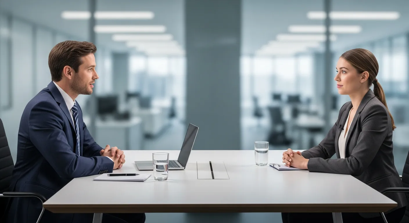 面接を行うオフィスの様子