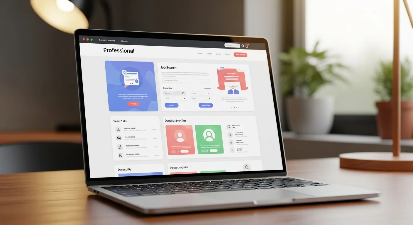 求人サイトを表示するパソコン画面